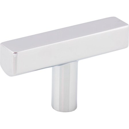 Jeffrey Alexander 2" Polished Chrome Dominique Cabinet "T" Knob 845T-PC